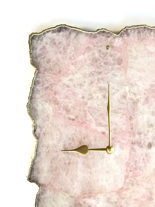 Ekskluzywny Zegar Ścienny z Naturalnego Agatu