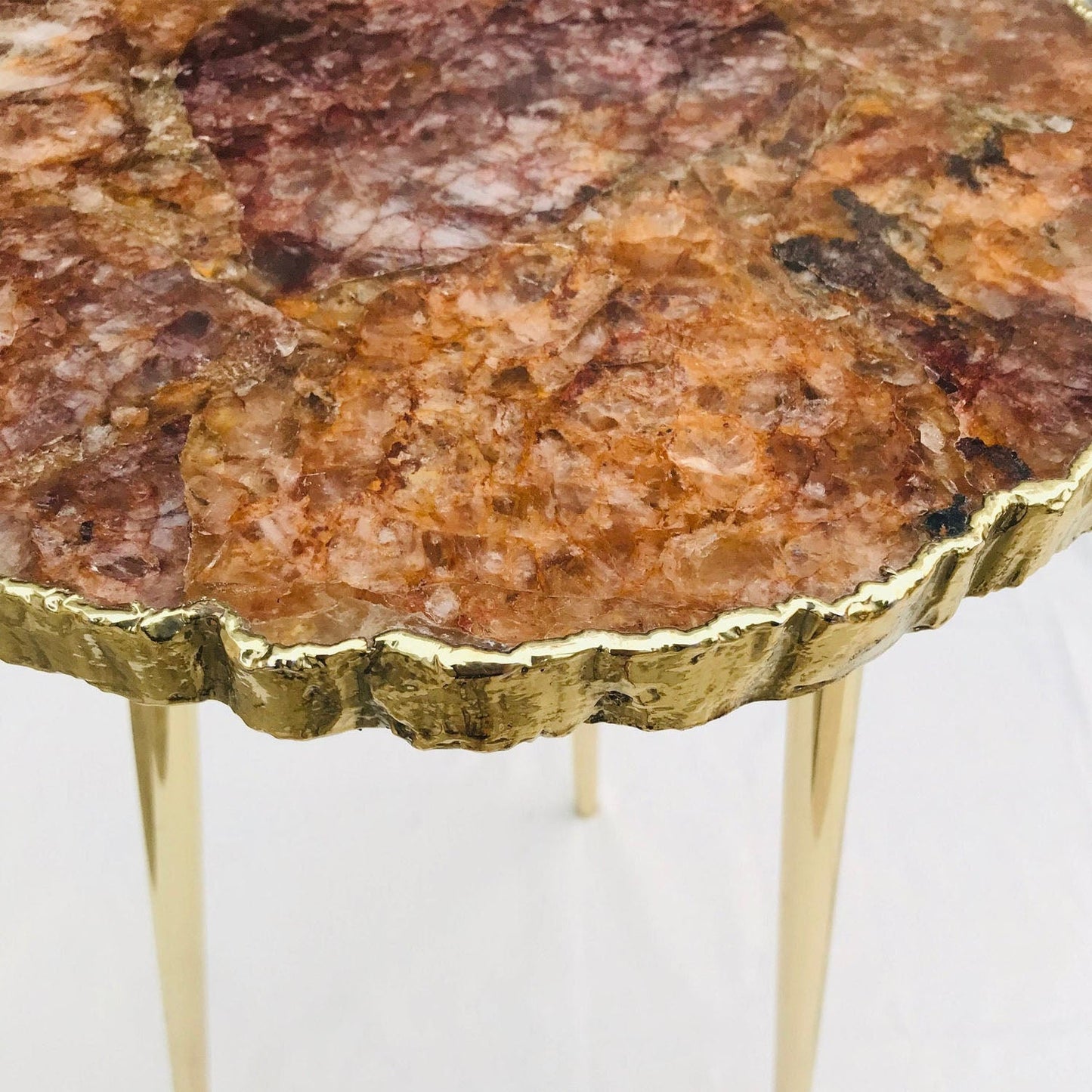 Ekskluzywny, Ręcznie Wykonany Stolik Kawowy z Naturalnym Blatem