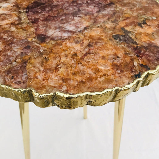 Ekskluzywny, Ręcznie Wykonany Stolik Kawowy z Naturalnym Blatem