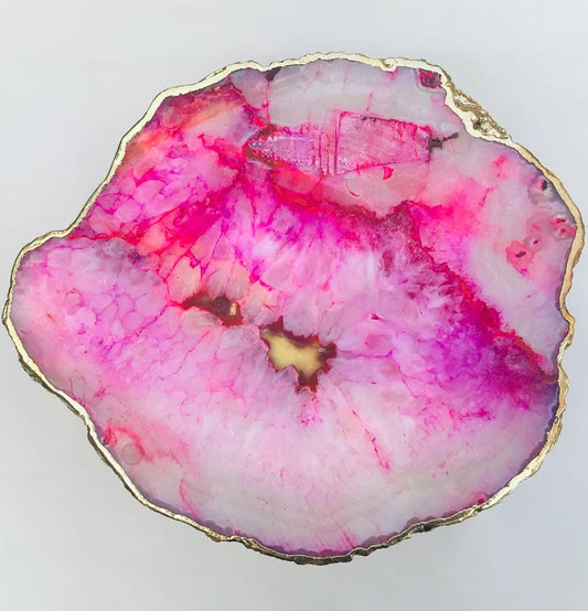 Patera/Stojak na Ciasto z Naturalnego Agatu