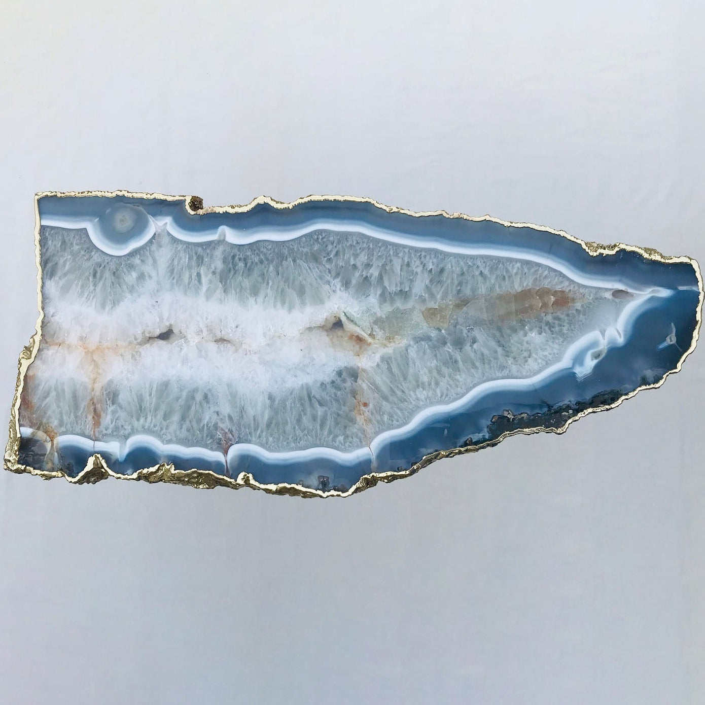 Luksusowa Ława Kawowa z Szarego Agatu