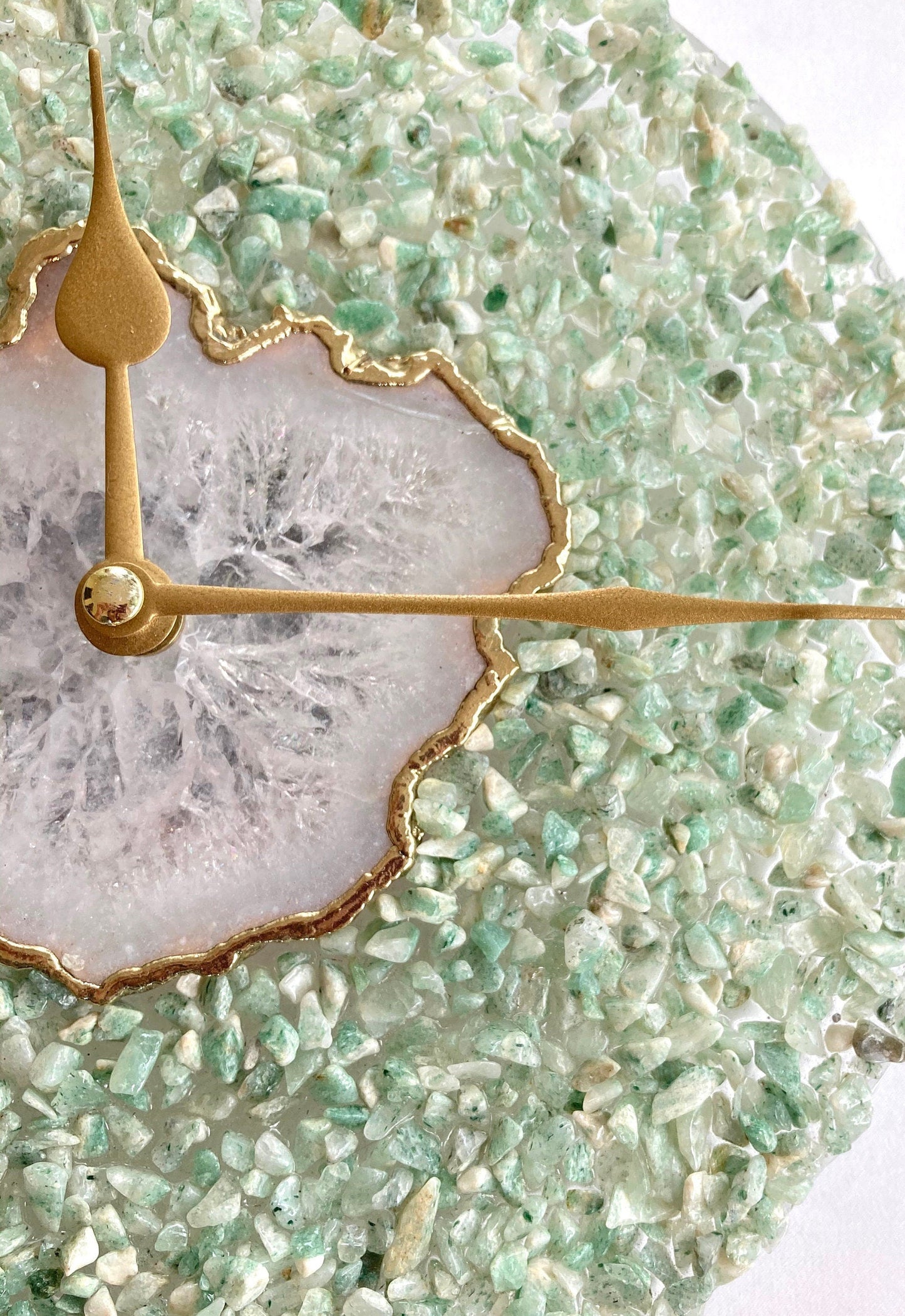 Ekskluzywny Zegar Ścienny z Naturalnego Agatu