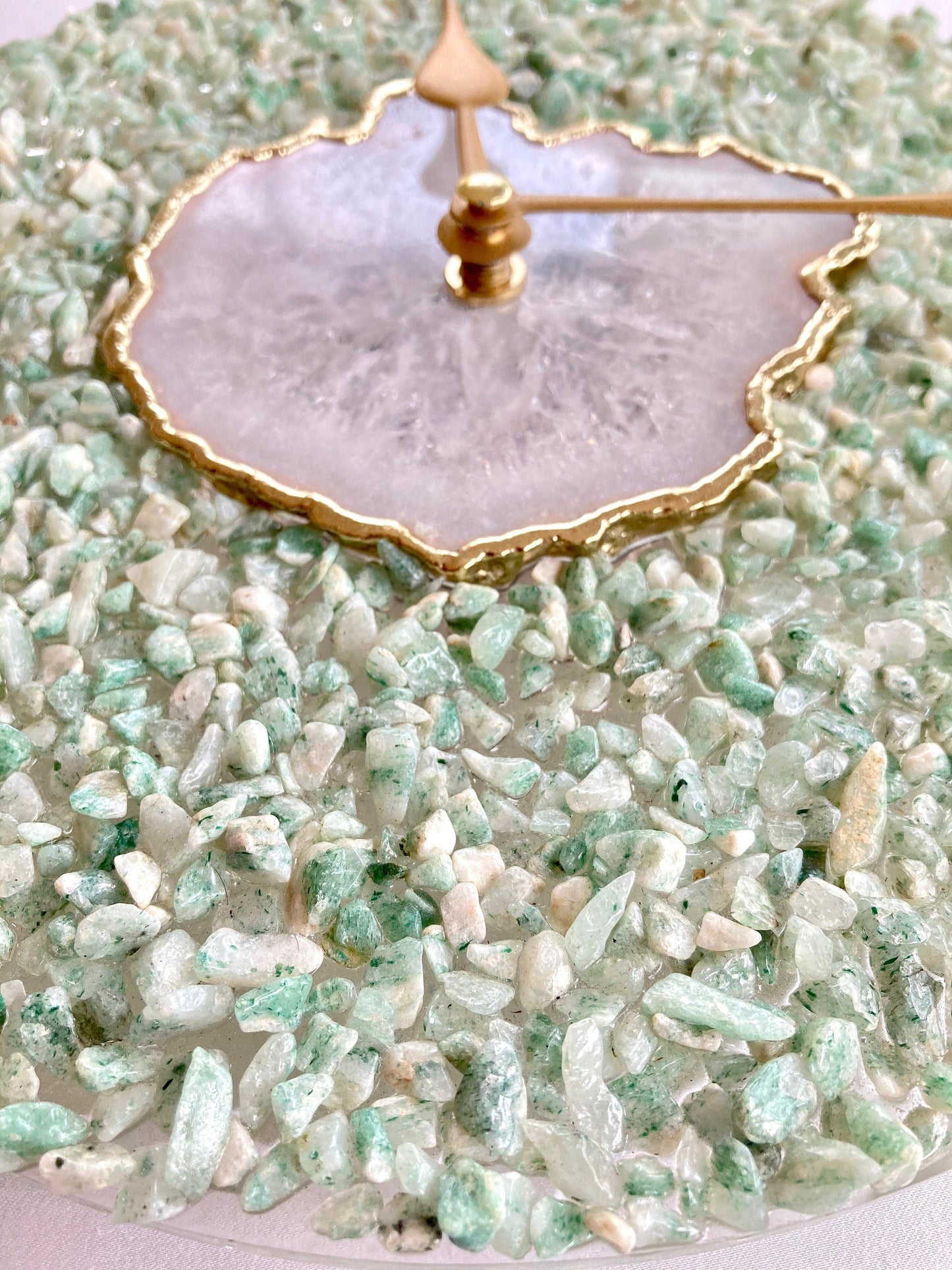 Ekskluzywny Zegar Ścienny z Naturalnego Agatu