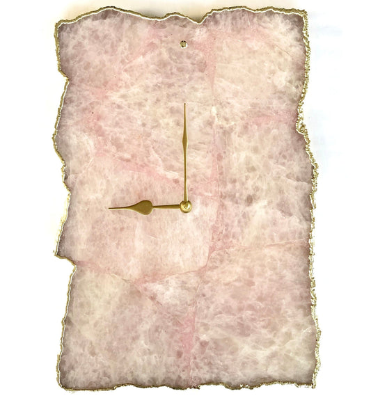 Ekskluzywny Zegar Ścienny z Naturalnego Agatu